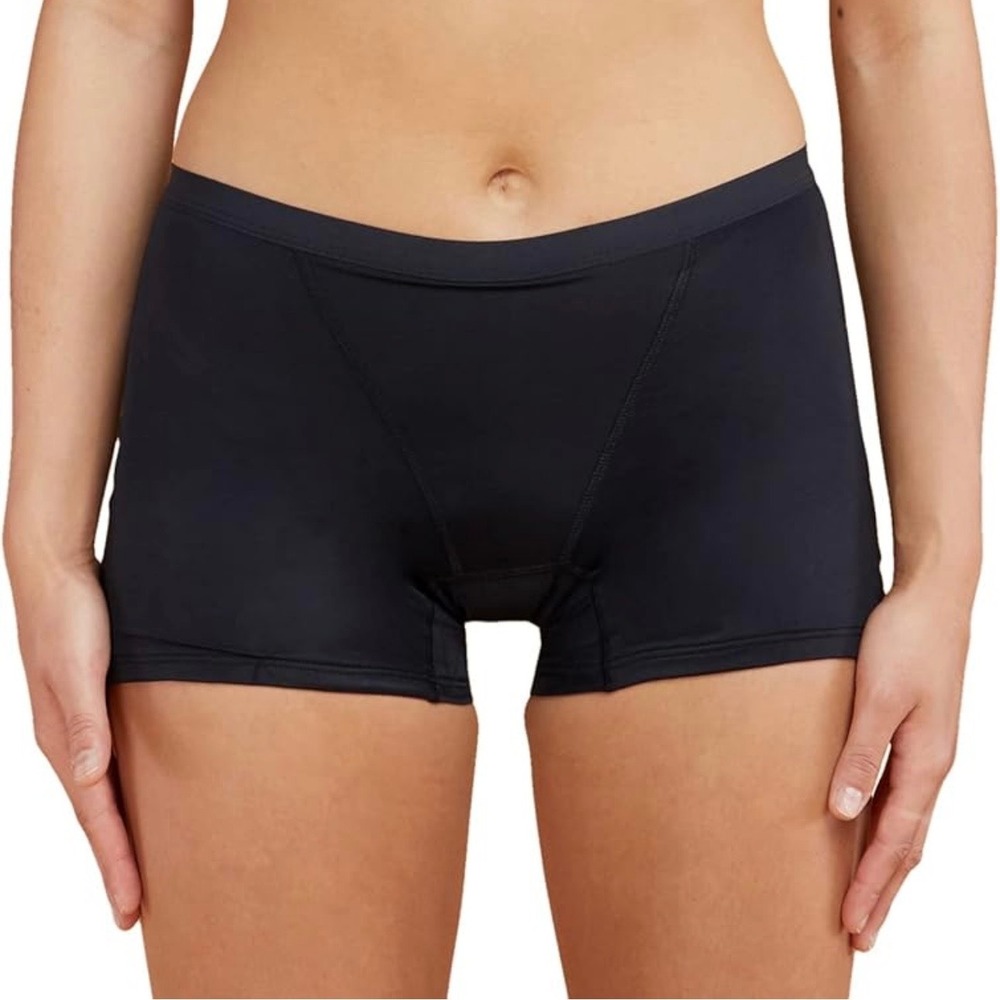 Thinx Period Proof Underwear Boyshort Moderate Absorbency Black Women Size L NWT